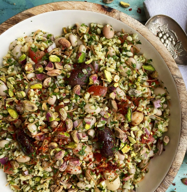 Heni's Herby Bean & Bulgar Salad!